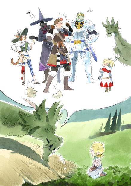 You visit Seto from time to time and he tells you stories. Sometimes he forgets you weren&#39;t there when they happened.